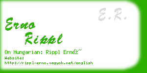 erno rippl business card